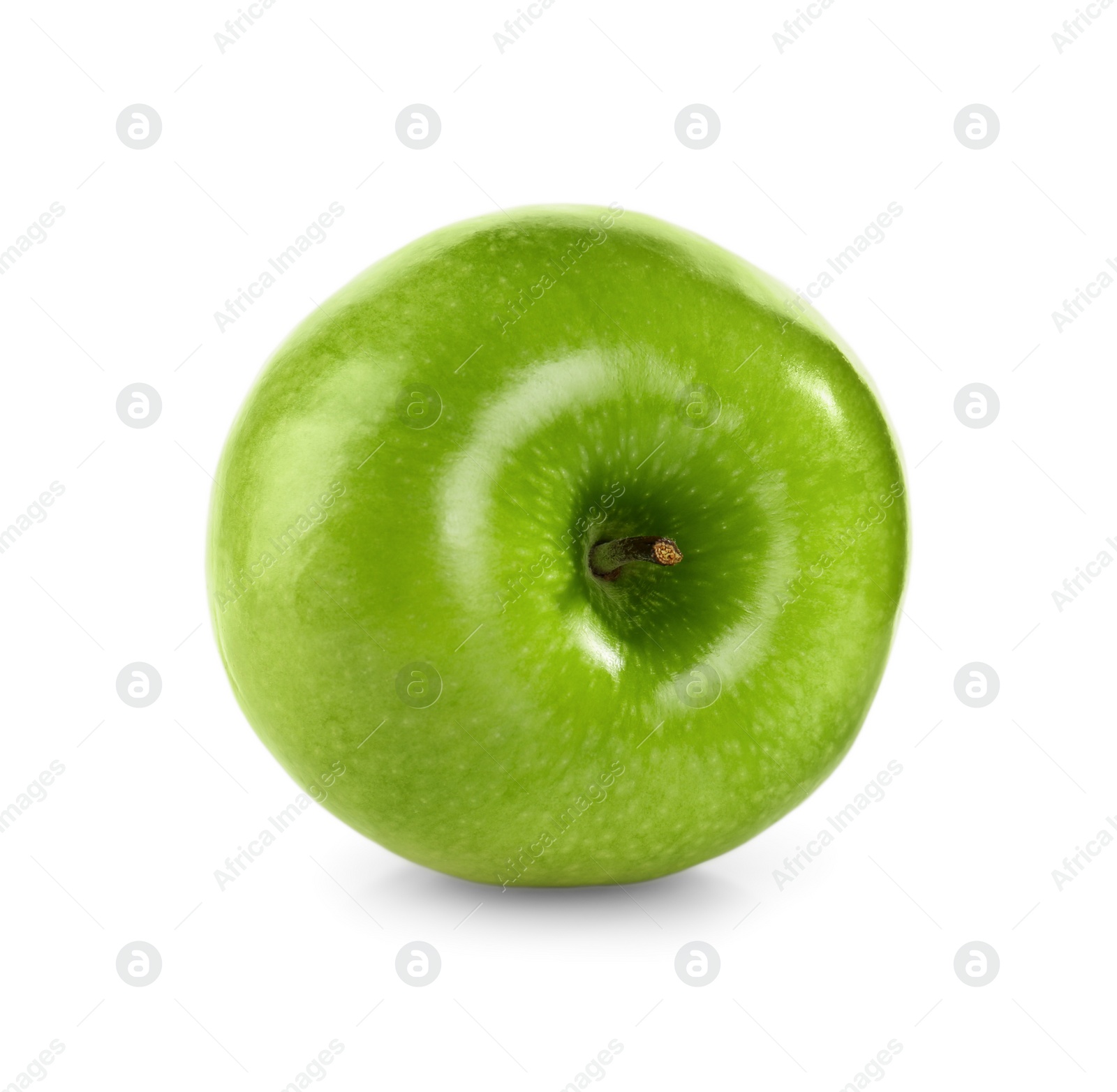 Photo of Fresh juicy green apple isolated on white