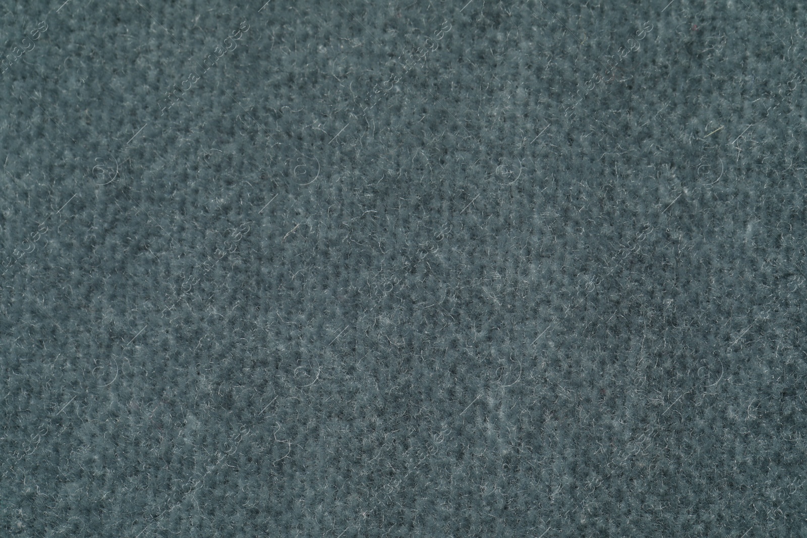 Photo of Texture of soft grey fabric as background, top view
