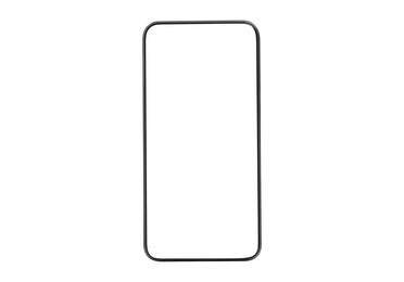 Image of Smartphone with empty screen on white background. Mockup for design