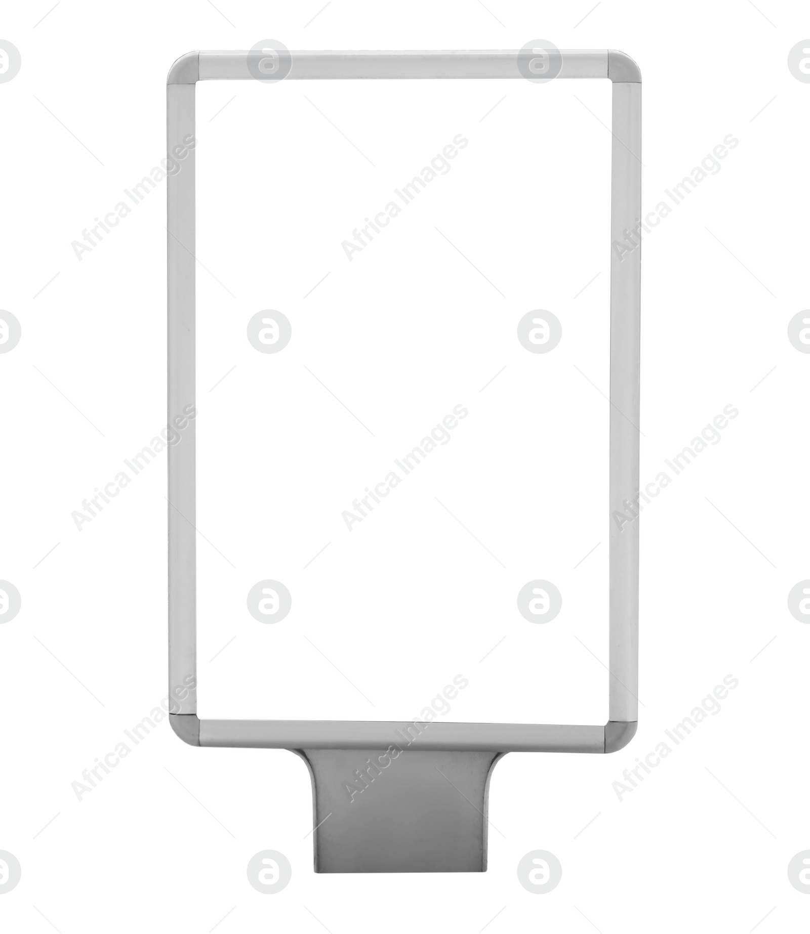 Image of Blank advertising board isolated on white. Mockup for design