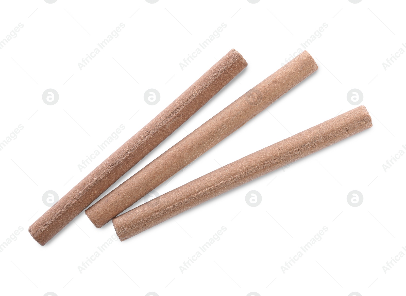 Photo of Many aromatic incense sticks on white background