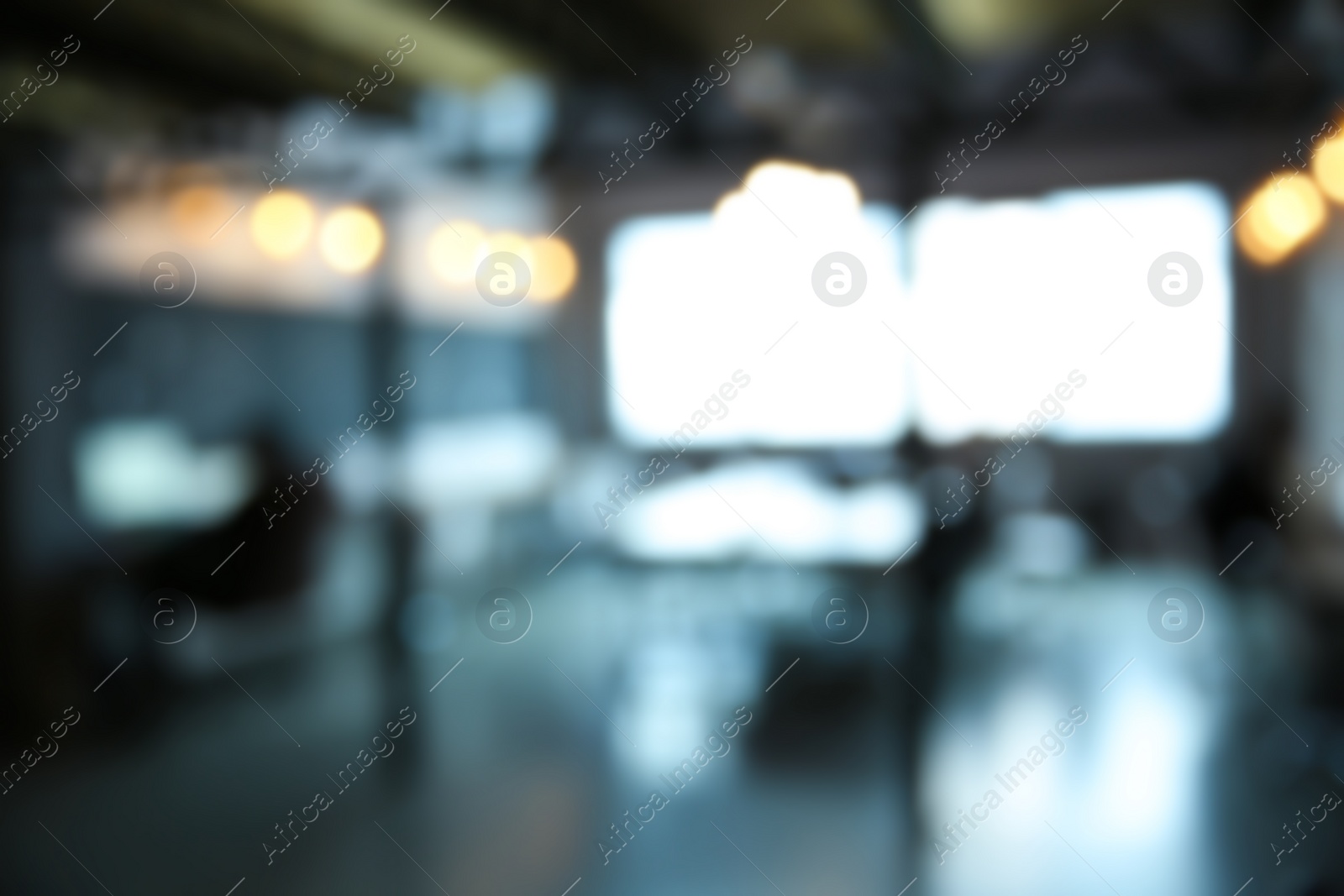 Photo of Blurred view of modern comfortable office interior