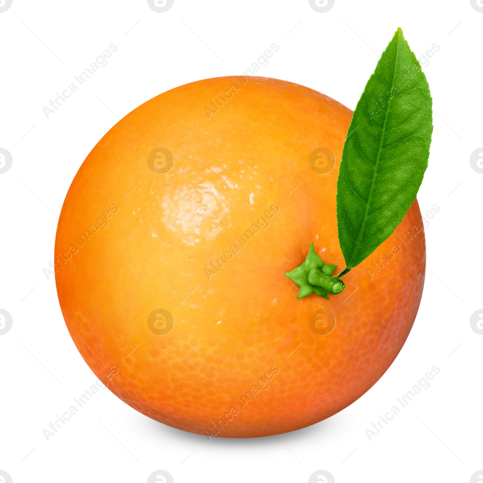 Image of Fresh ripe orange tangerine isolated on white