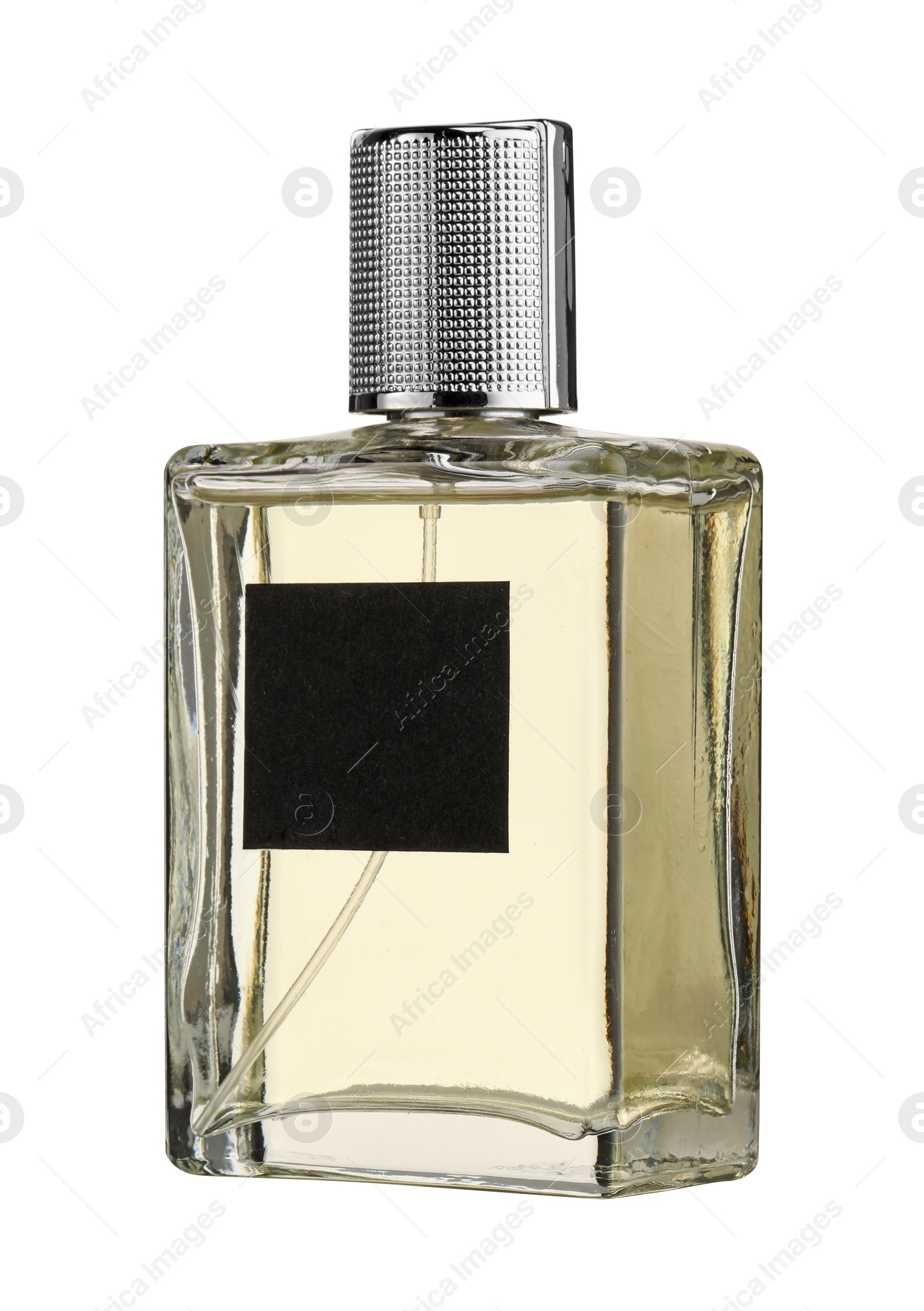 Photo of Luxury perfume in bottle isolated on white