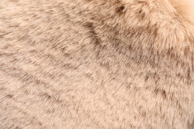 Texture of faux fur as background, closeup