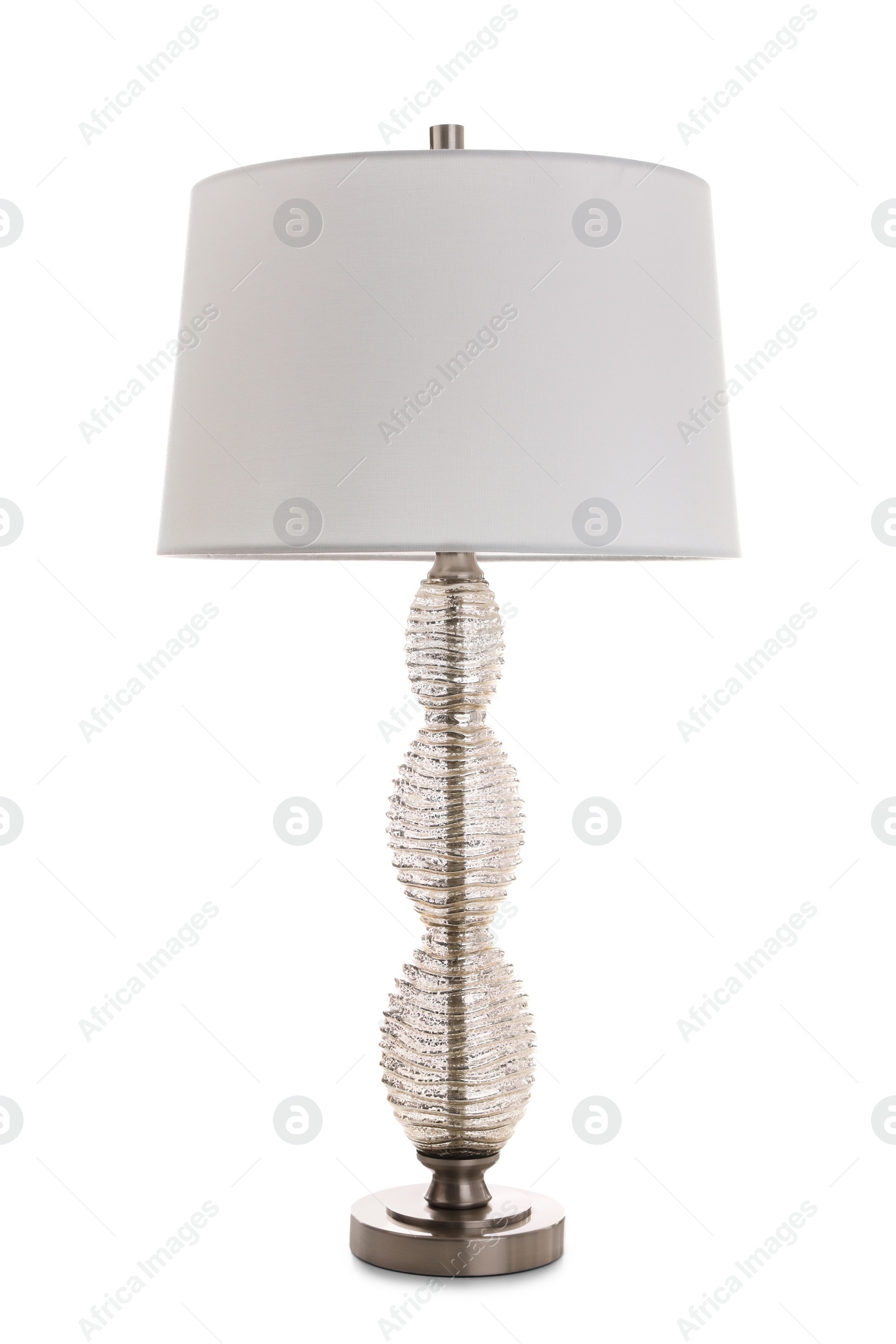 Photo of Stylish new night lamp isolated on white