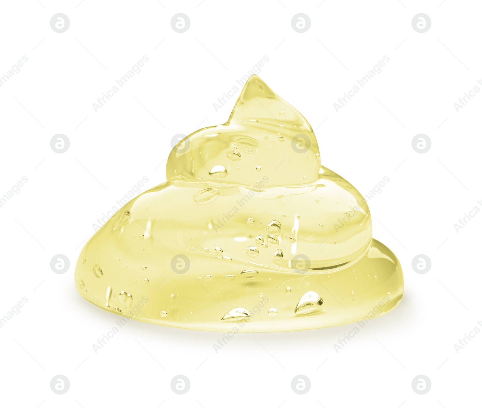 Image of Sample of cosmetic gel isolated on white