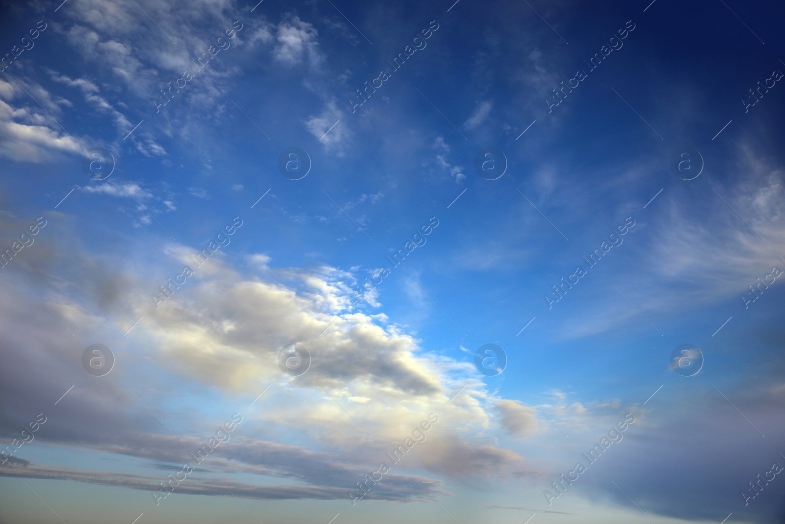 Photo of Beautiful view of evening sky with clouds