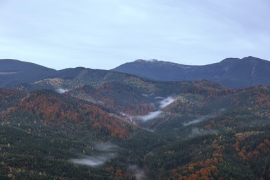 Photo of Picturesque view of majestic mountains in autumn