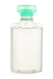 Photo of Mini bottlecosmetic product isolated on white