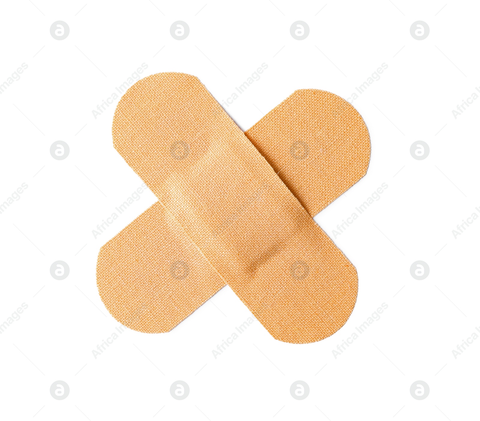 Medical sticking plasters isolated on white. First aid item Photo of Medical sticking plasters isolated on white. First aid item