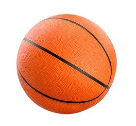 New orange basketball ball isolated on white