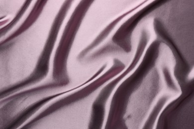 Photo of Texture of beautiful silk fabric as background, closeup