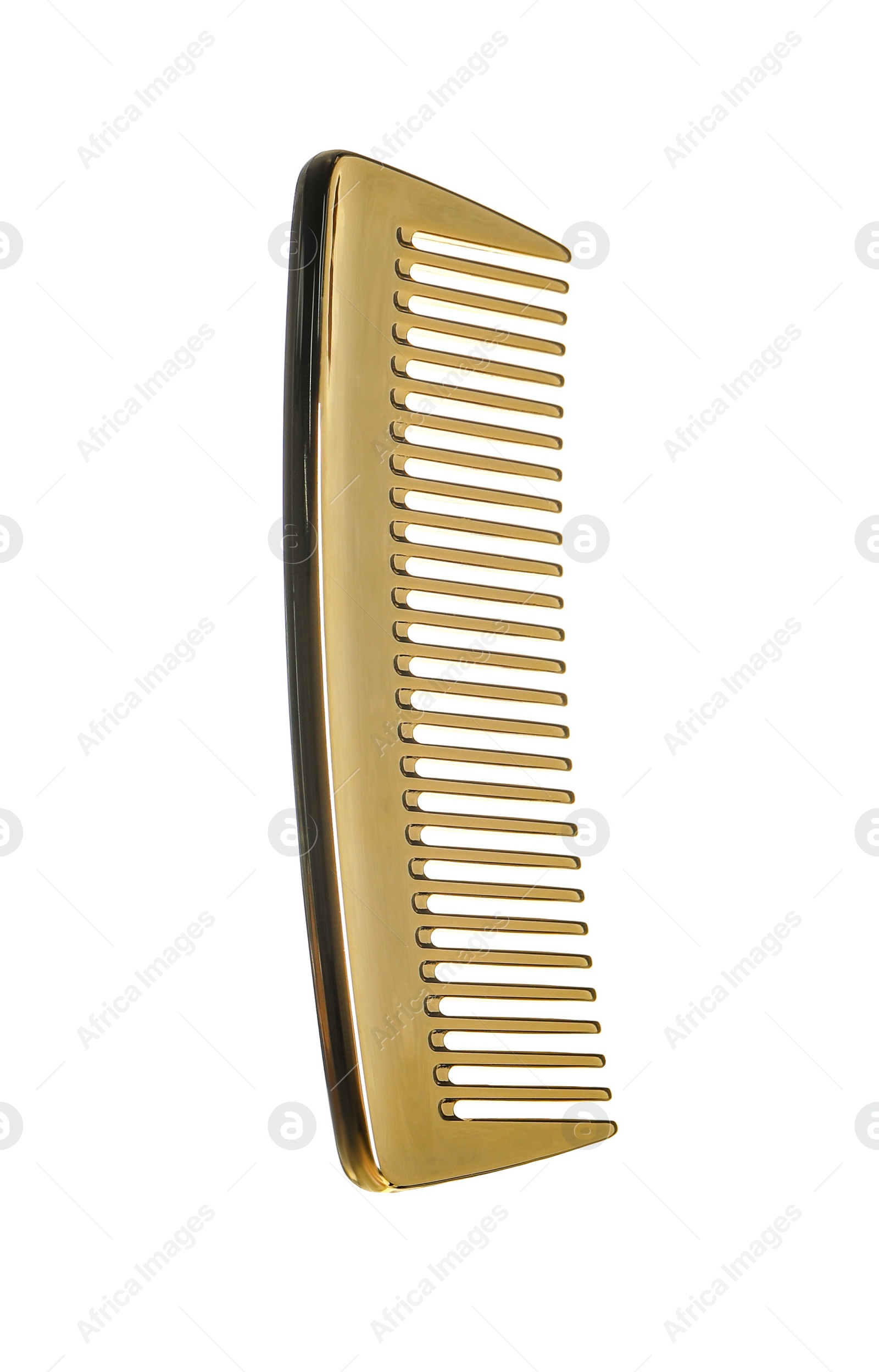 Photo of Hairdresser tool. Hair comb isolated on white