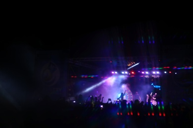 Photo of Blurred view of open air festival