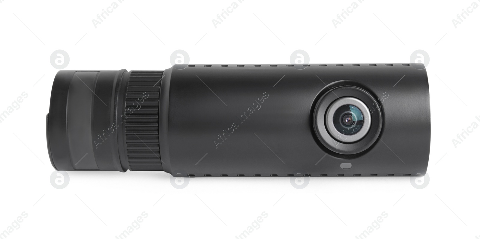 Photo of Black modern car camera isolated on white