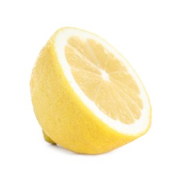 Photo of Half of fresh lemon isolated on white