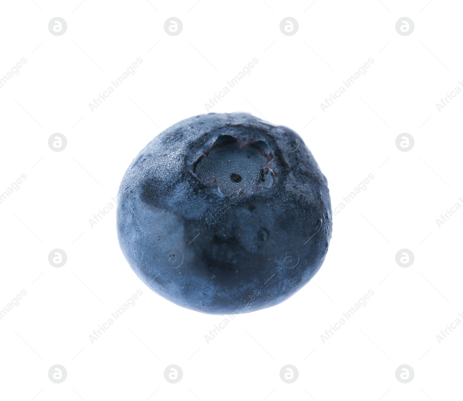 Photo of Fresh ripe blueberry on white background. Organic berry