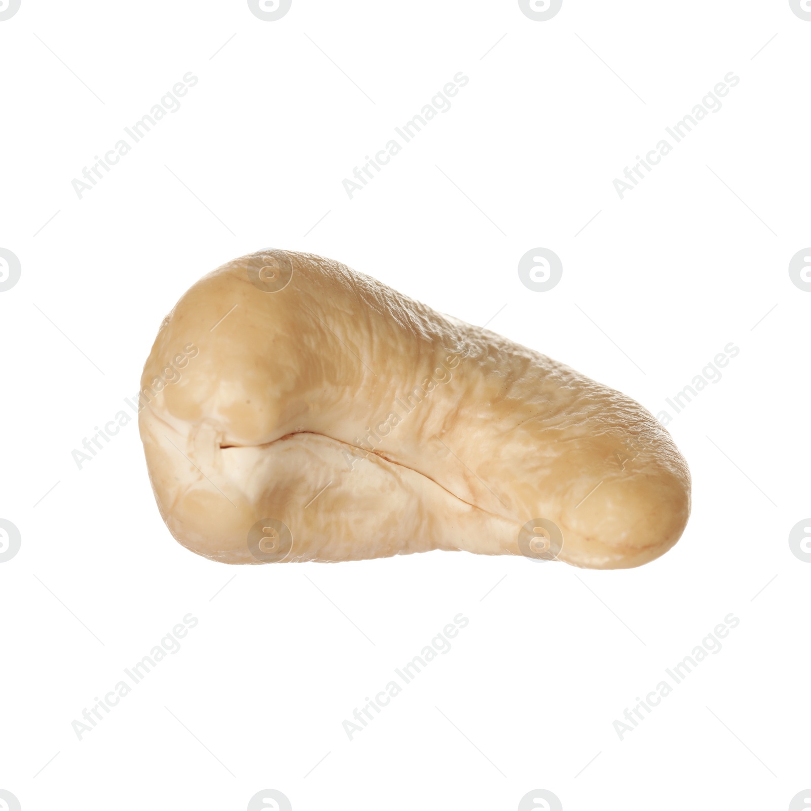 Photo of Tasty organic cashew nut isolated on white