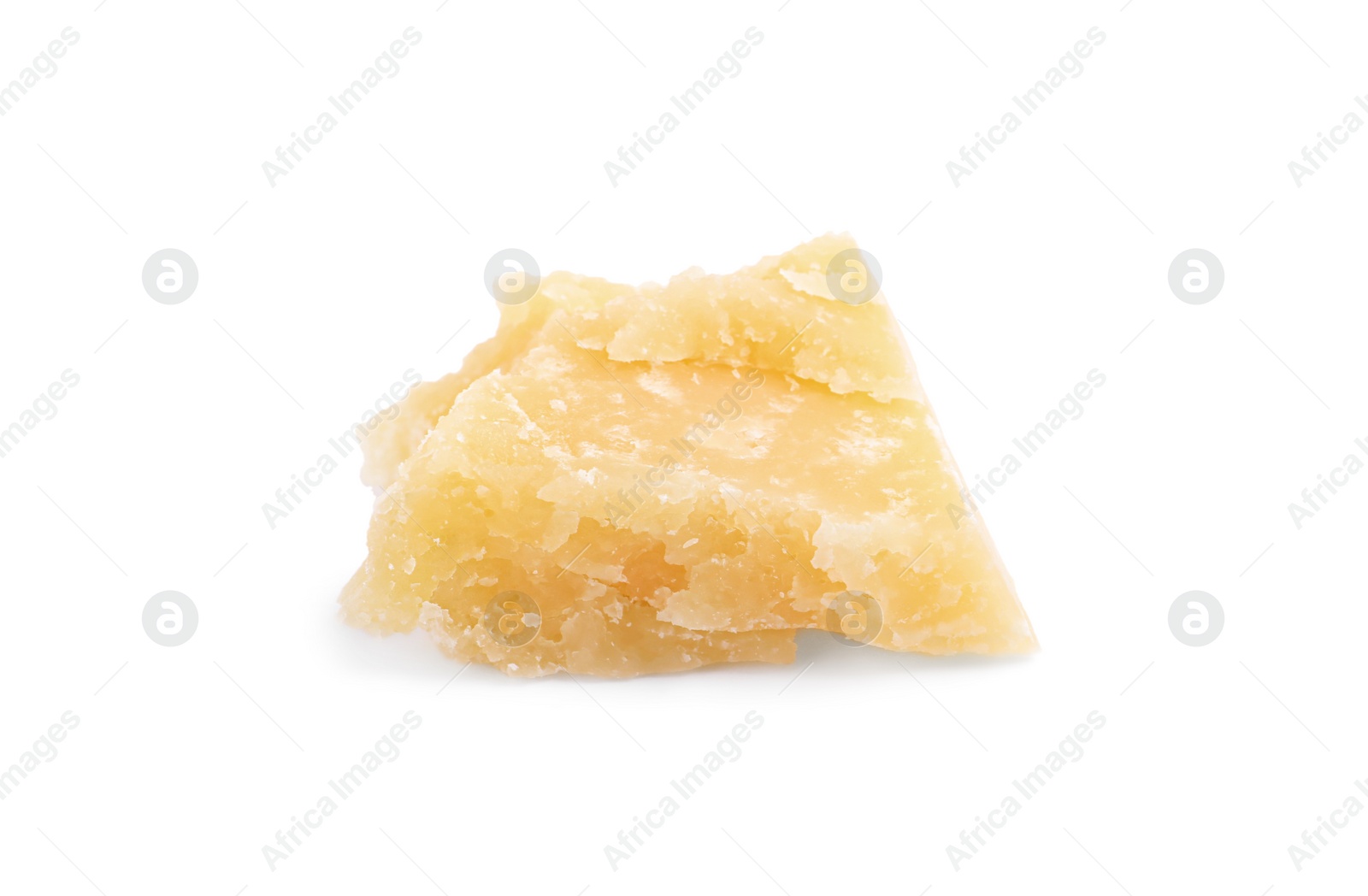 Photo of Piece of delicious parmesan cheese isolated on white