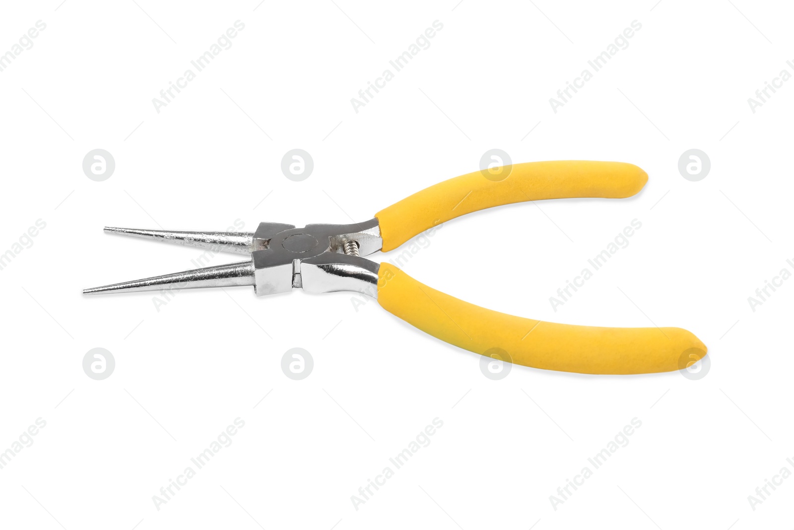 Photo of New round nose pliers isolated on white