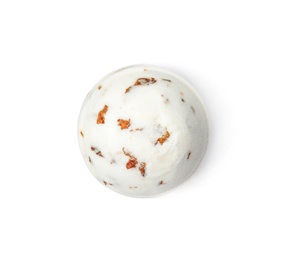 Photo of Bath bomb on white background. Spa product