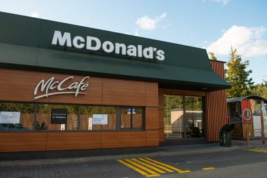 Photo of WARSAW, POLAND - SEPTEMBER 16, 2022: View of McDonald's restaurant outdoors