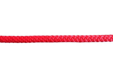 Photo of Color rope on white background. Simple design