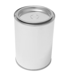 One new paint can isolated on white