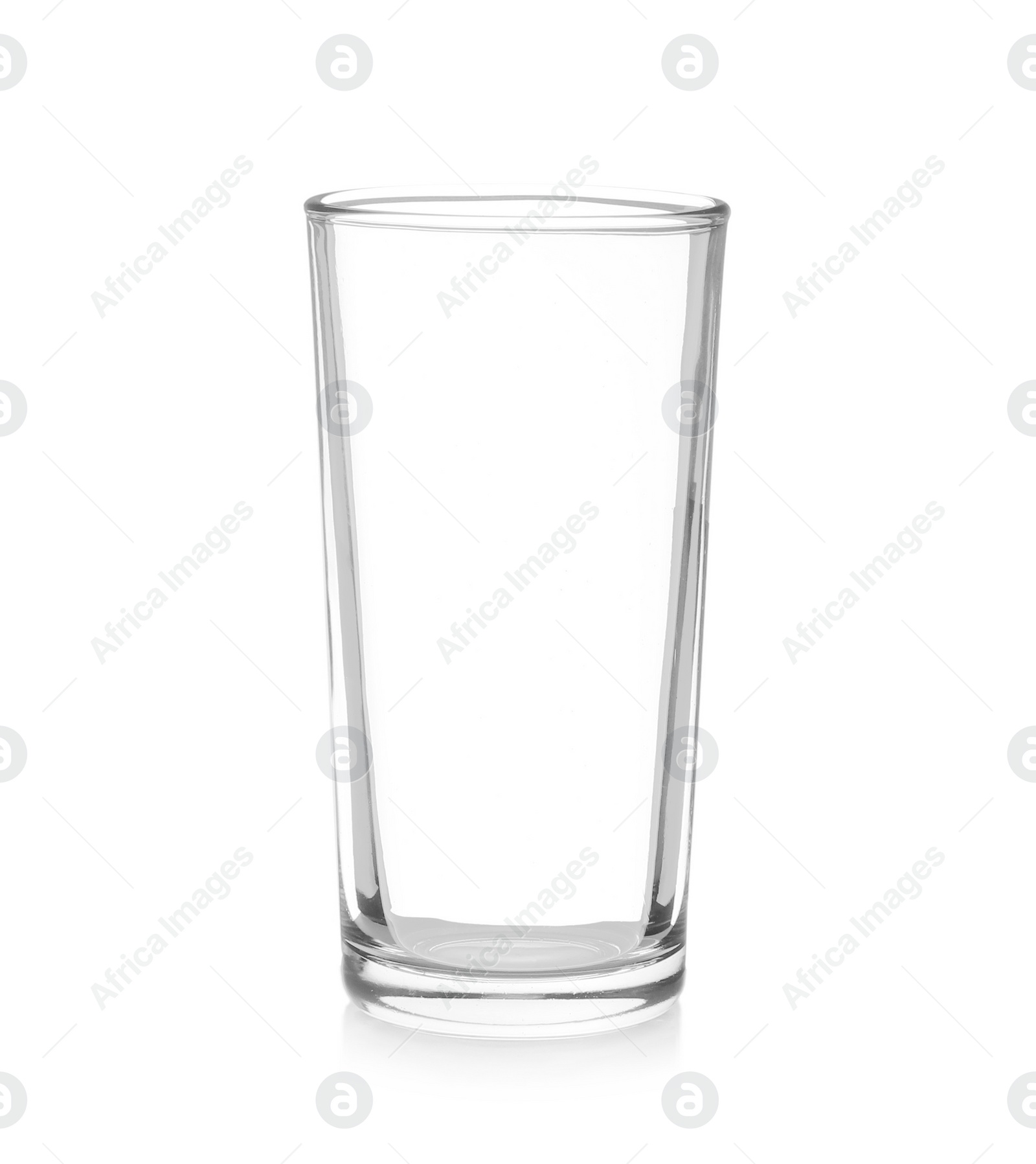 Photo of New clean empty glass isolated on white