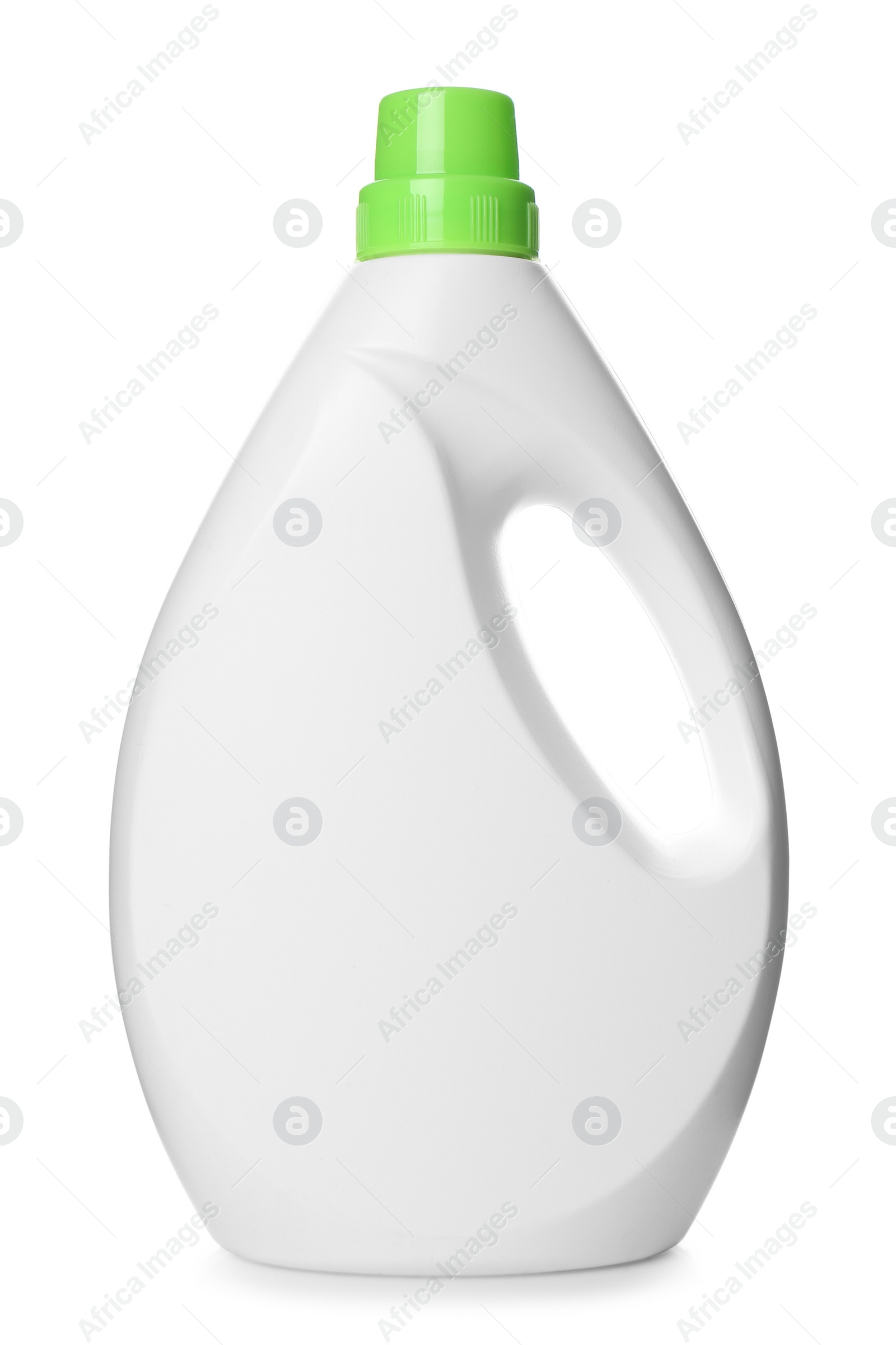 Photo of Bottle of cleaning product isolated on white