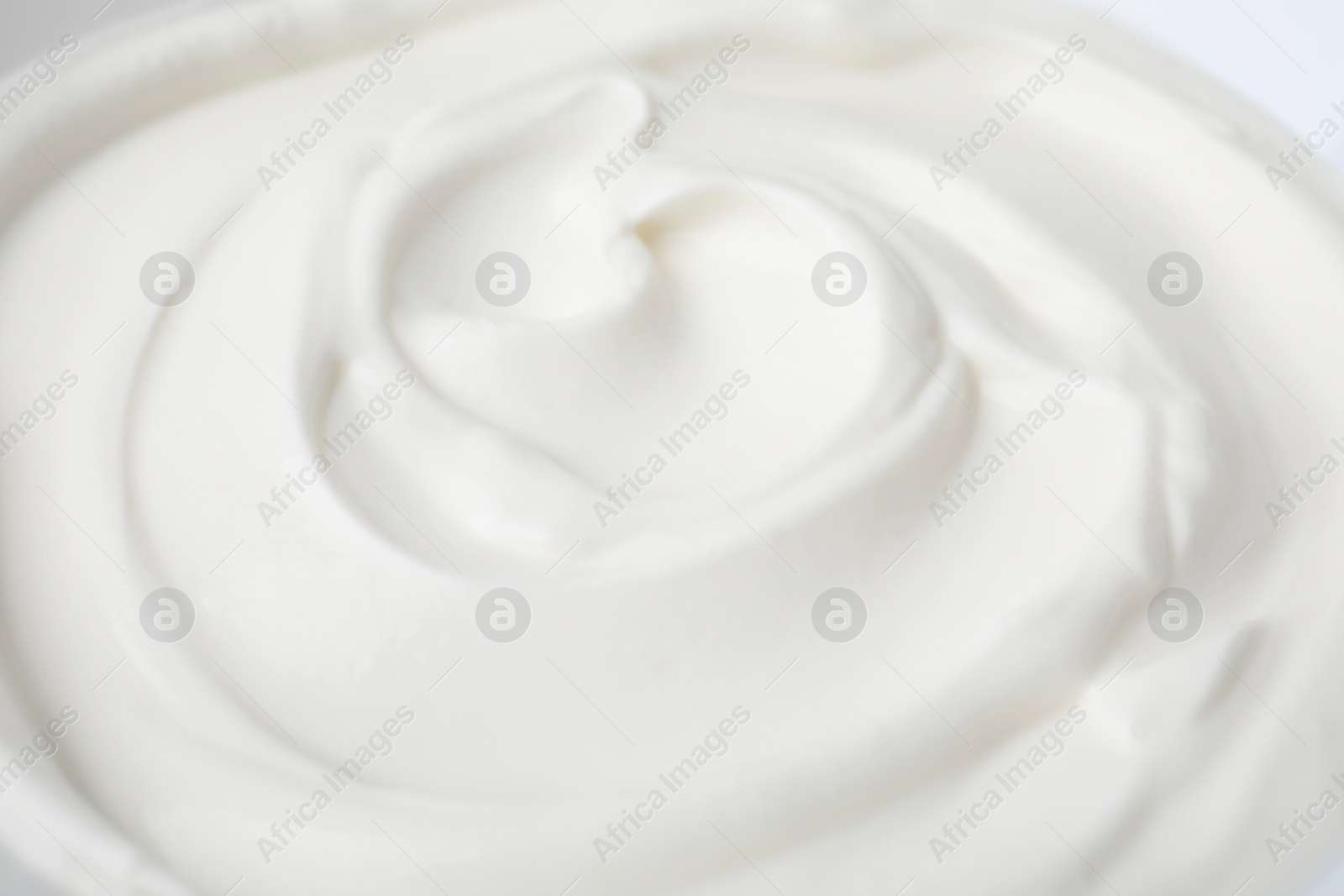 Photo of Delicious natural yogurt as background, closeup view