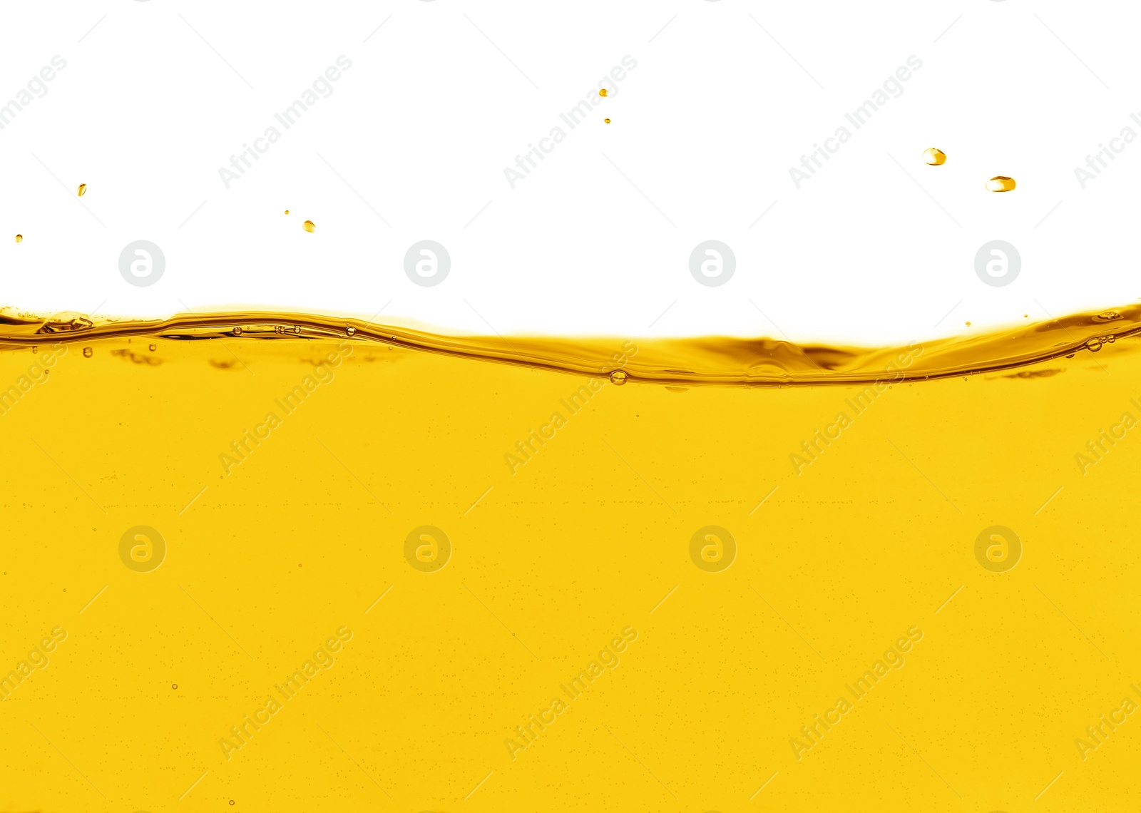 Image of Natural organic cooking oil on white background