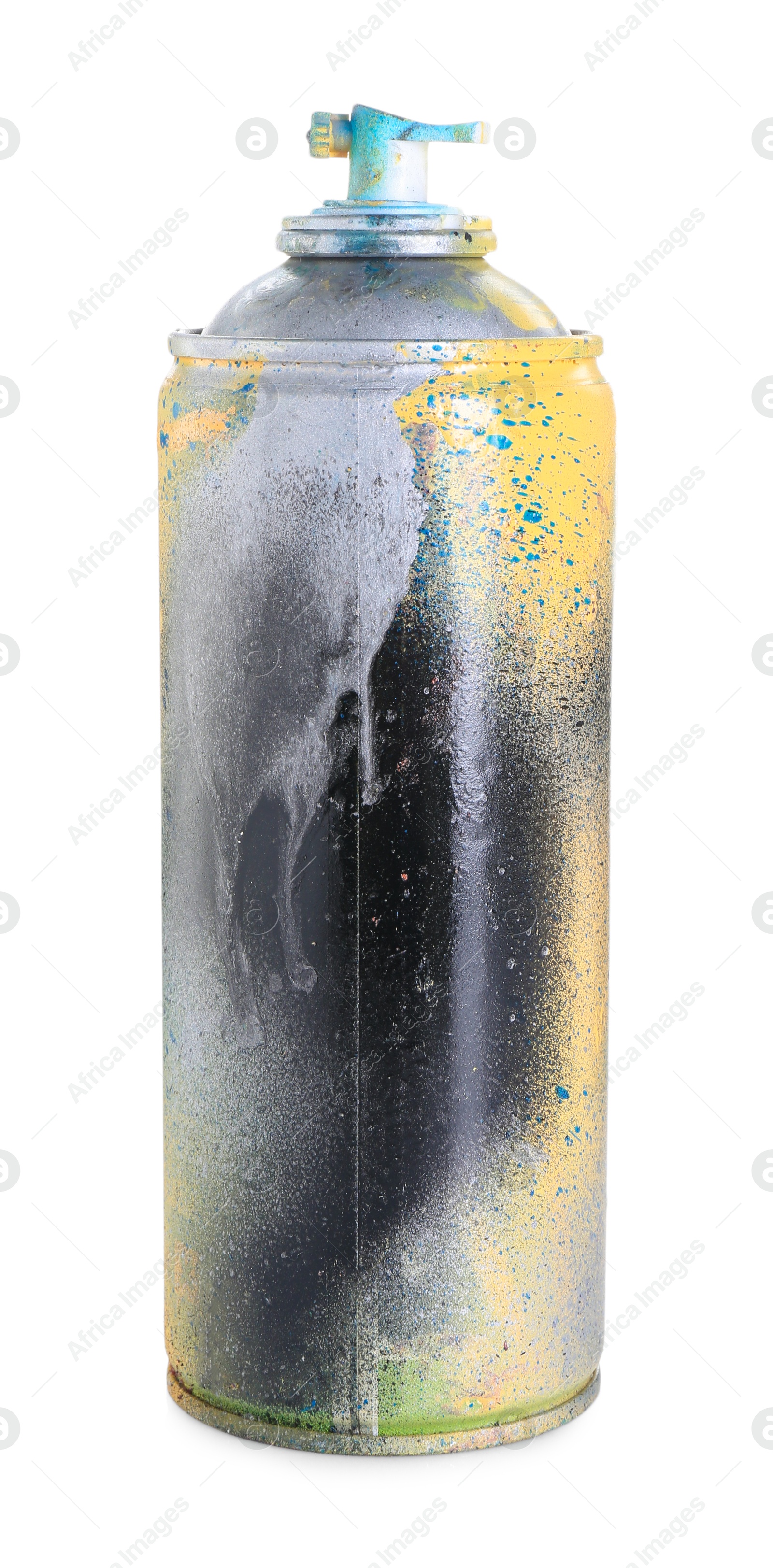 Photo of One can of bright spray paint isolated on white