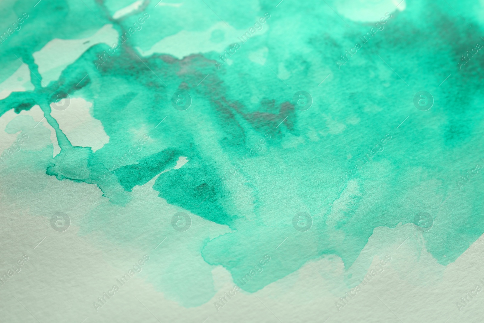 Photo of Colorful paint on white paper. Abstract background