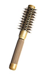 Photo of Hairdresser tool. Round brush isolated on white