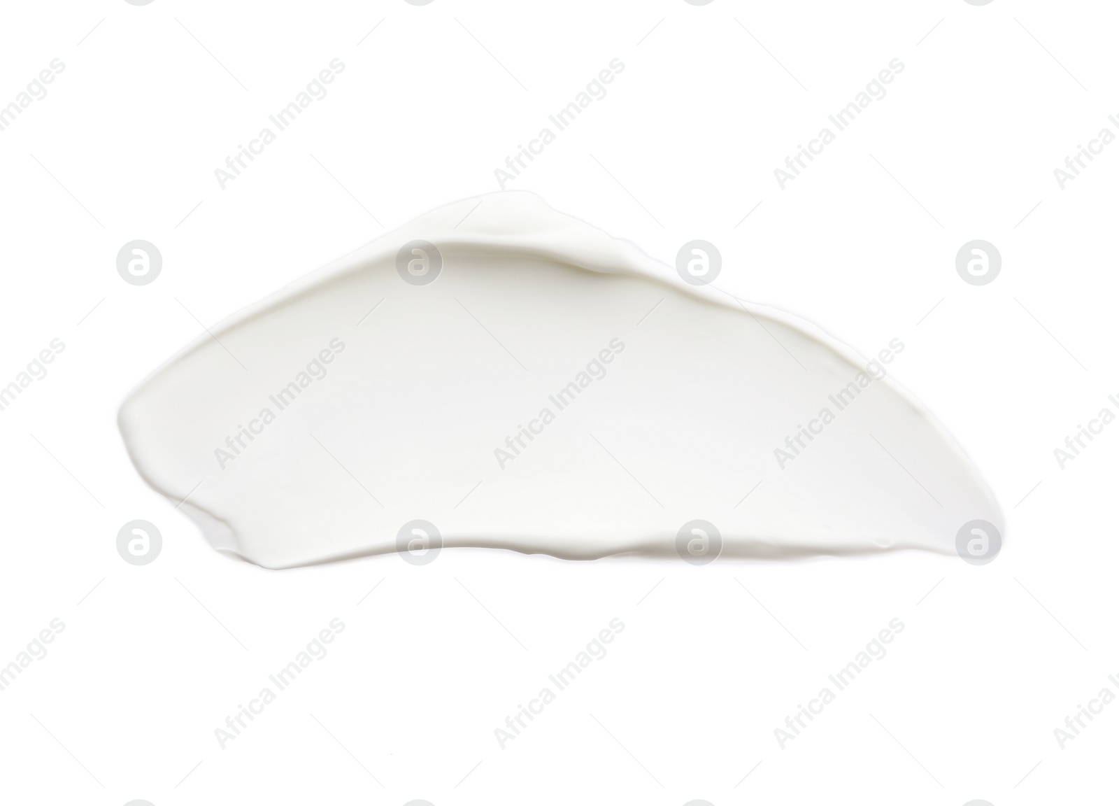 Photo of Sample of face cream isolated on white