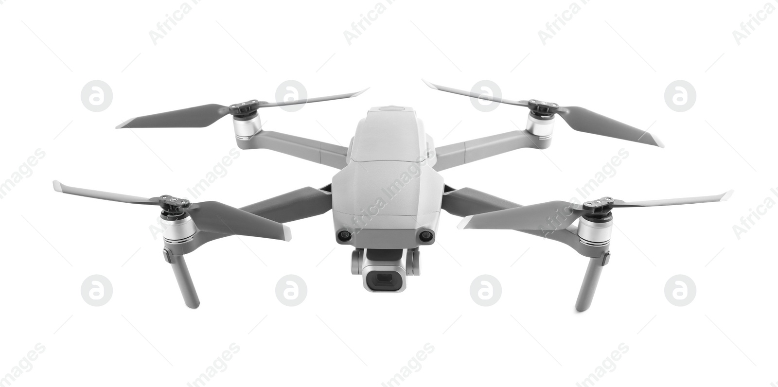 Photo of Modern drone with camera isolated on white