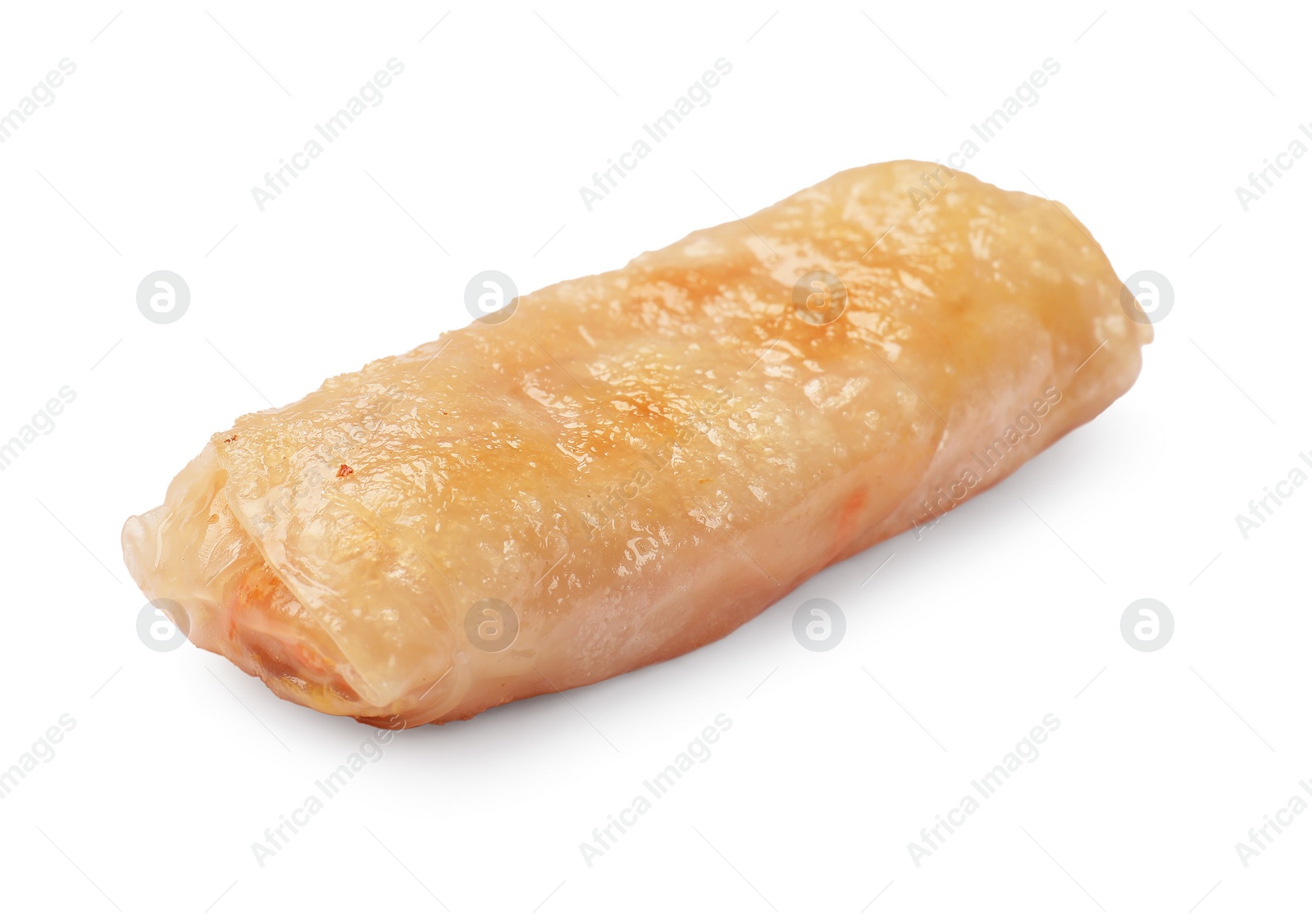 Photo of Tasty fried spring roll isolated on white