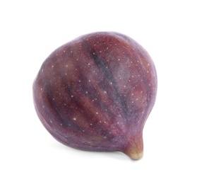 Photo of Tasty fresh fig fruit on white background