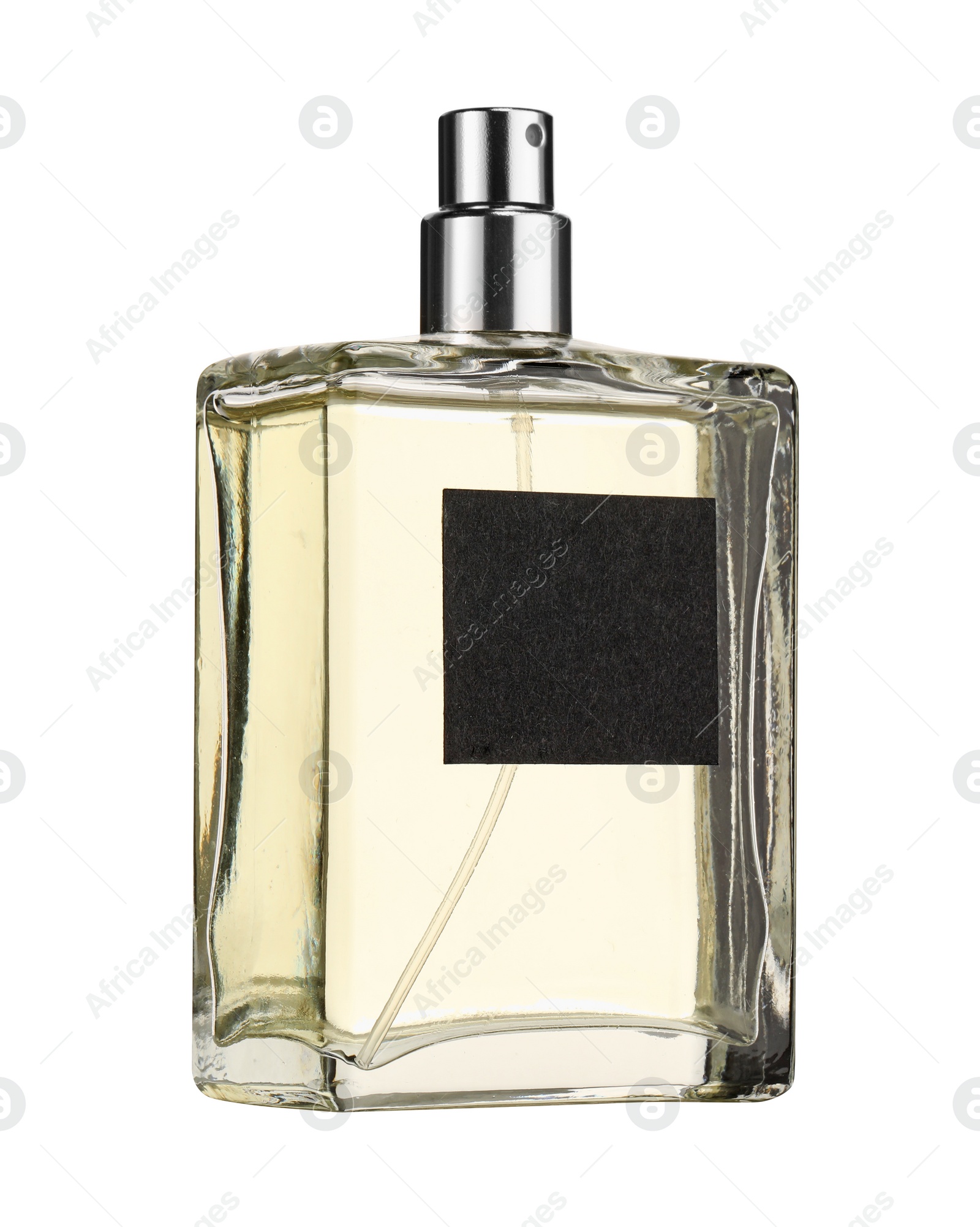 Photo of Luxury perfume in bottle isolated on white