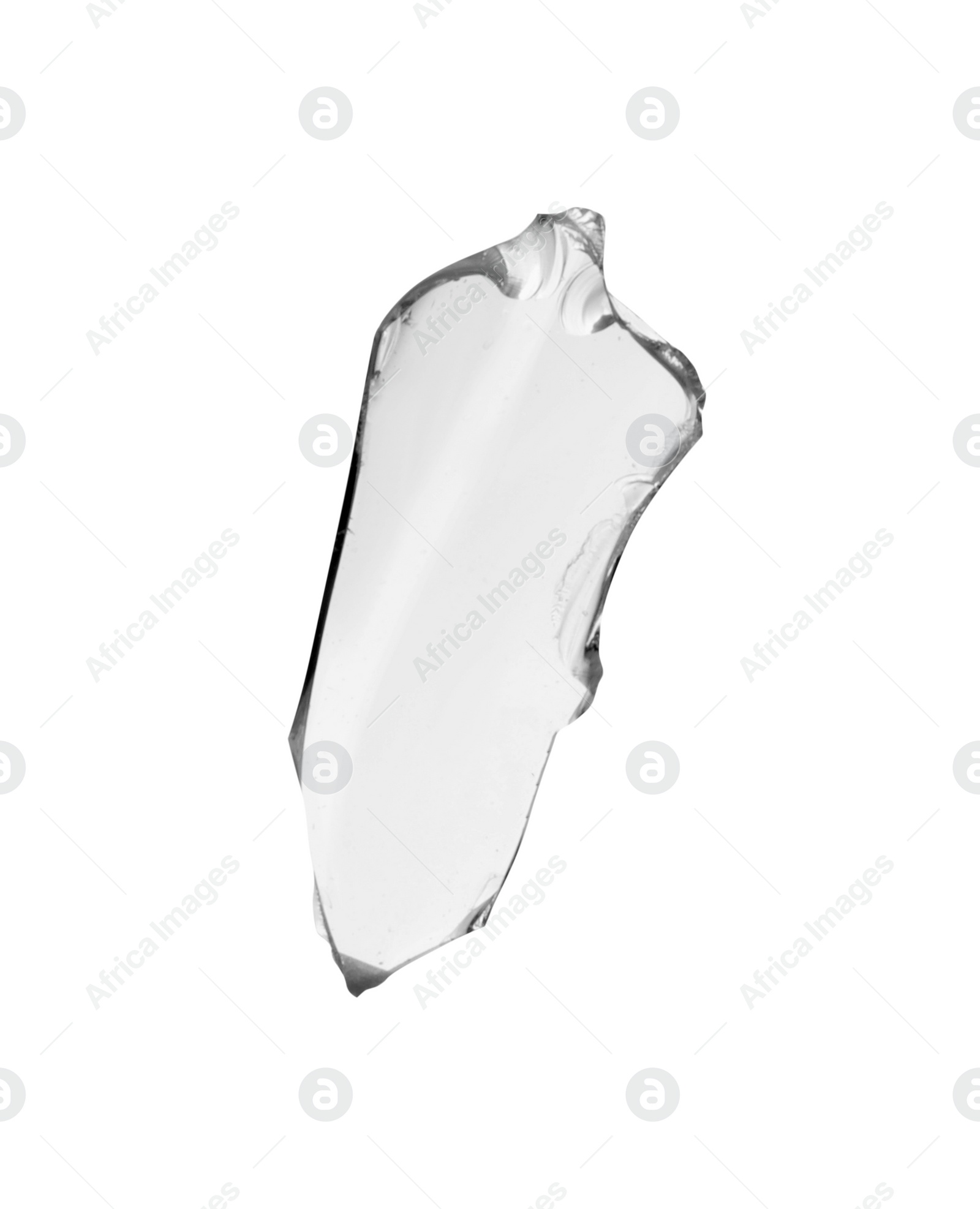 Photo of Piece of broken glass isolated on white