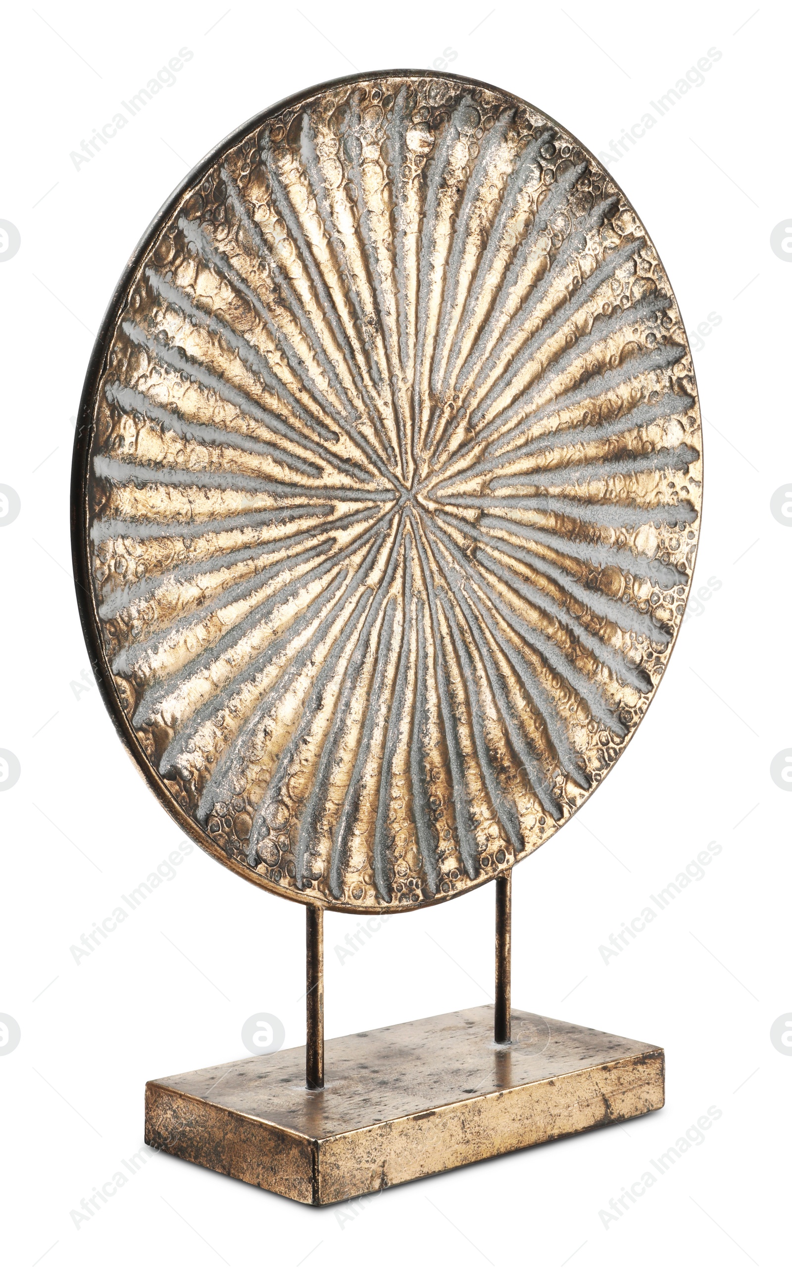 Photo of Beautiful decorative countryfield dish on white background