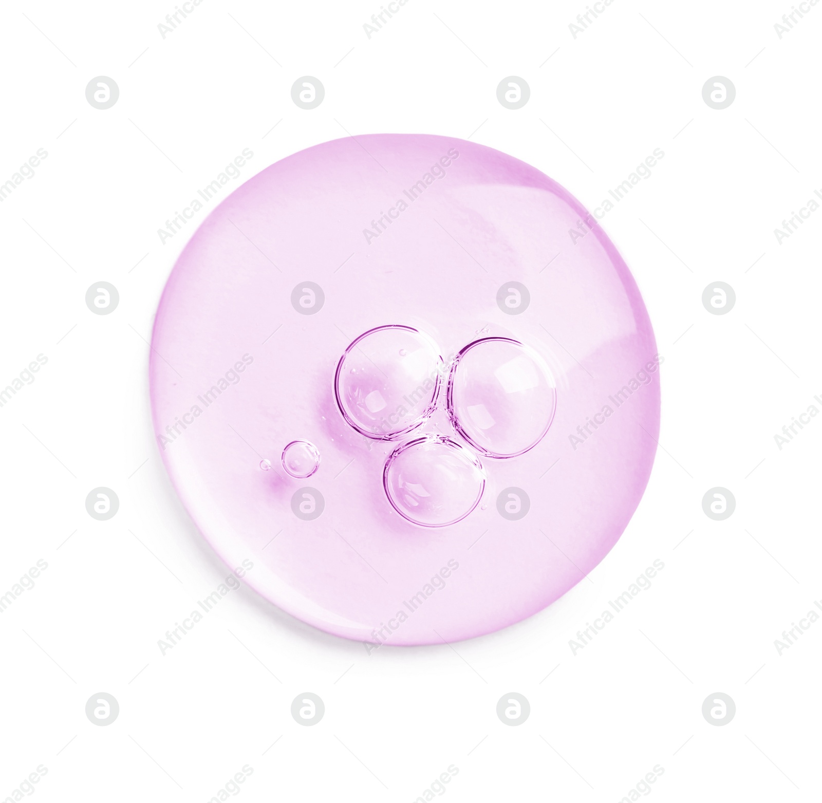 Image of Serum drop on white background, top view. Skin care product