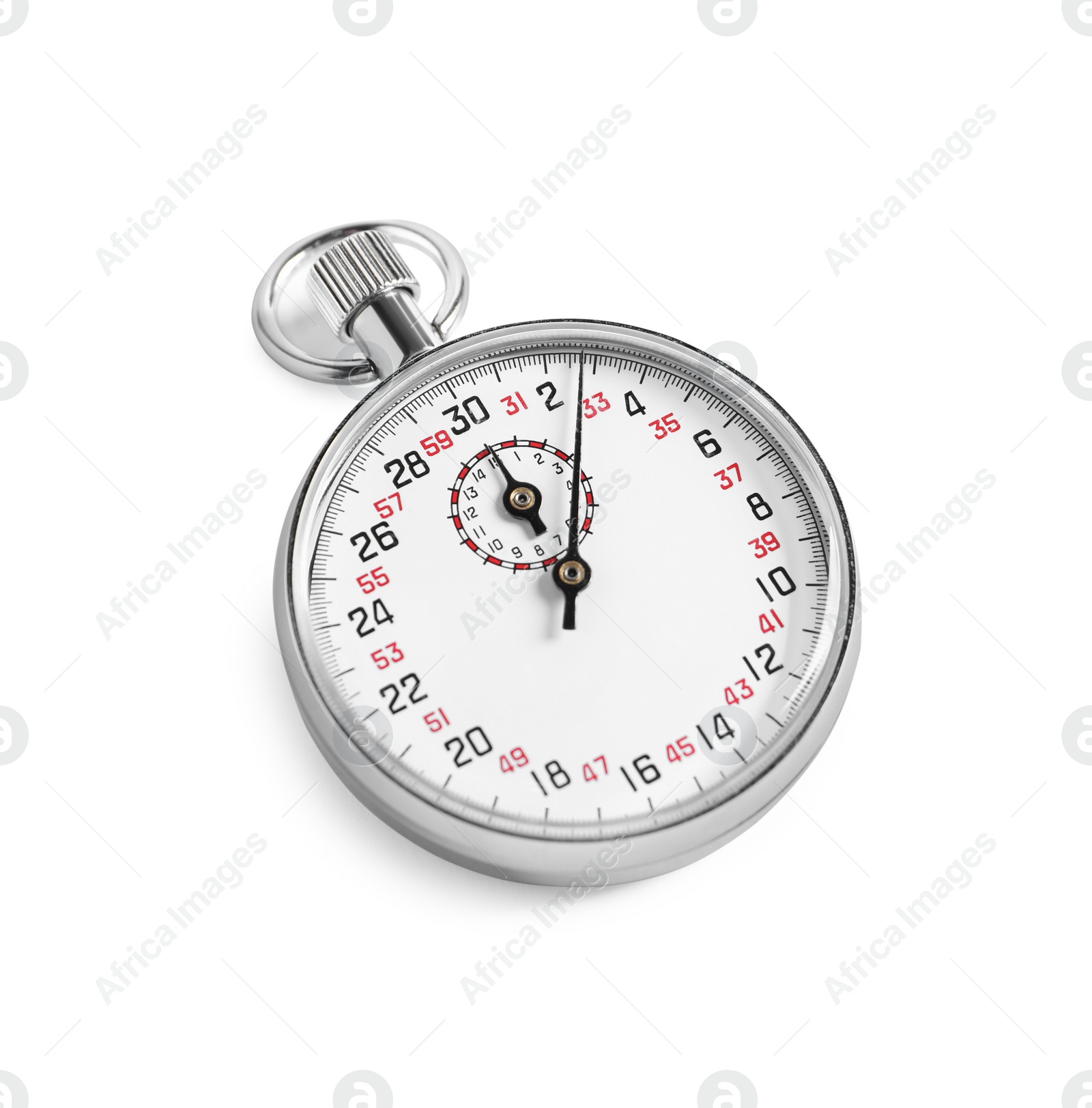 Photo of Vintage timer isolated on white. Measuring tool