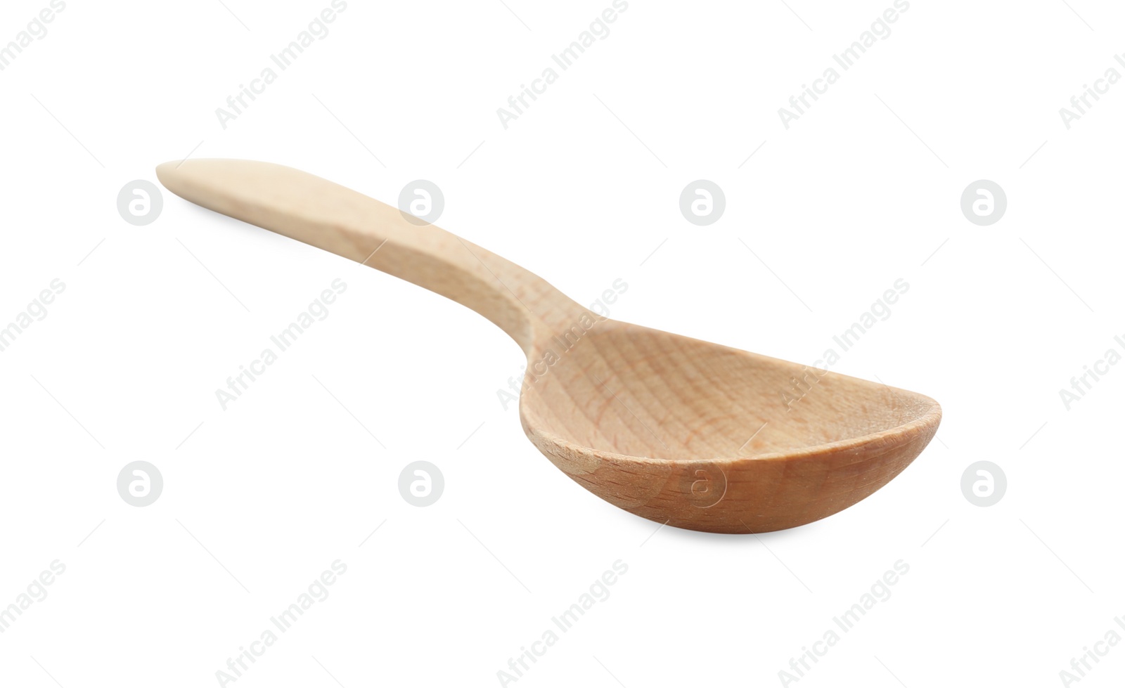 Photo of Wooden spoon isolated on white. Cooking utensil