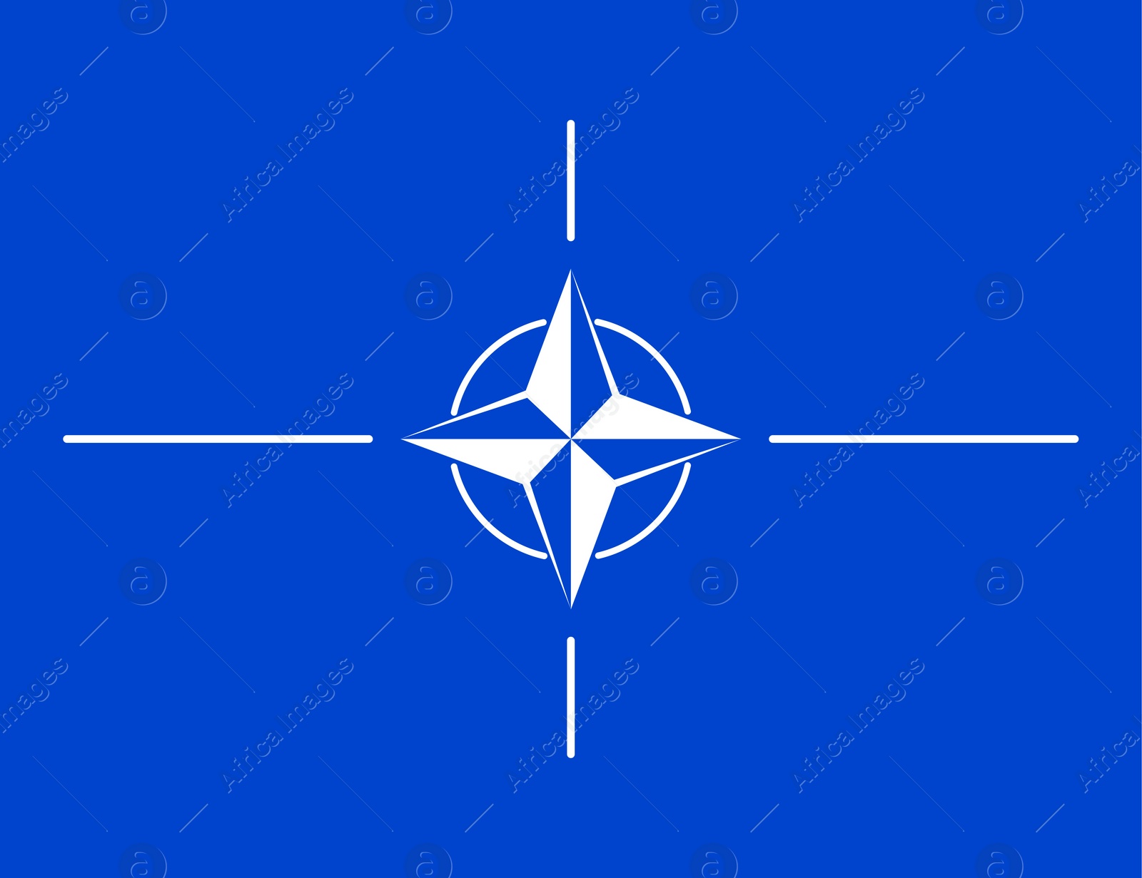 Image of National flag of North Atlantic Treaty Organization