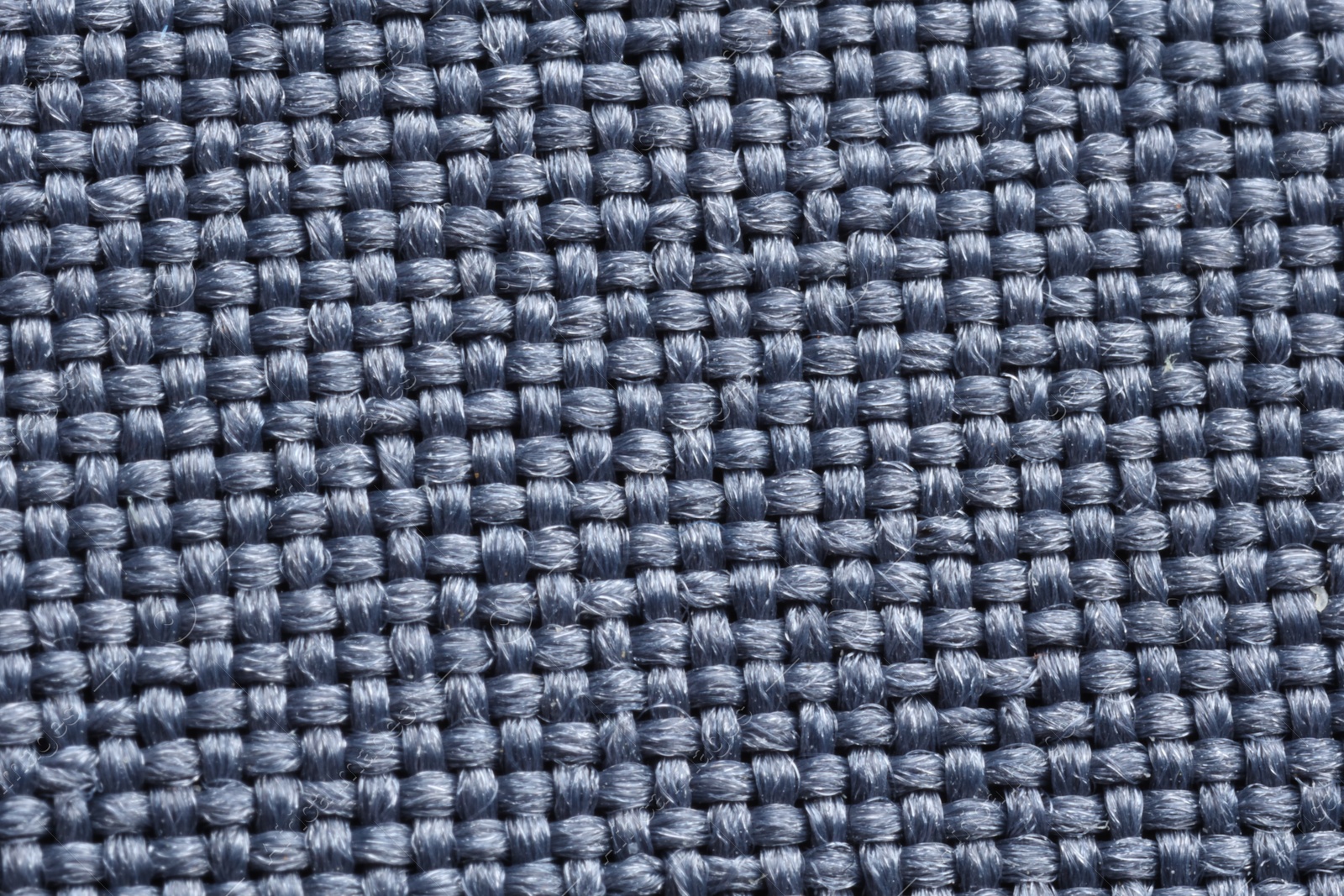 Photo of Macro photo of blue textured fabric as background