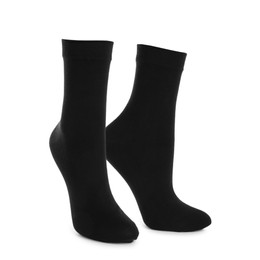 Pair of black socks isolated on white