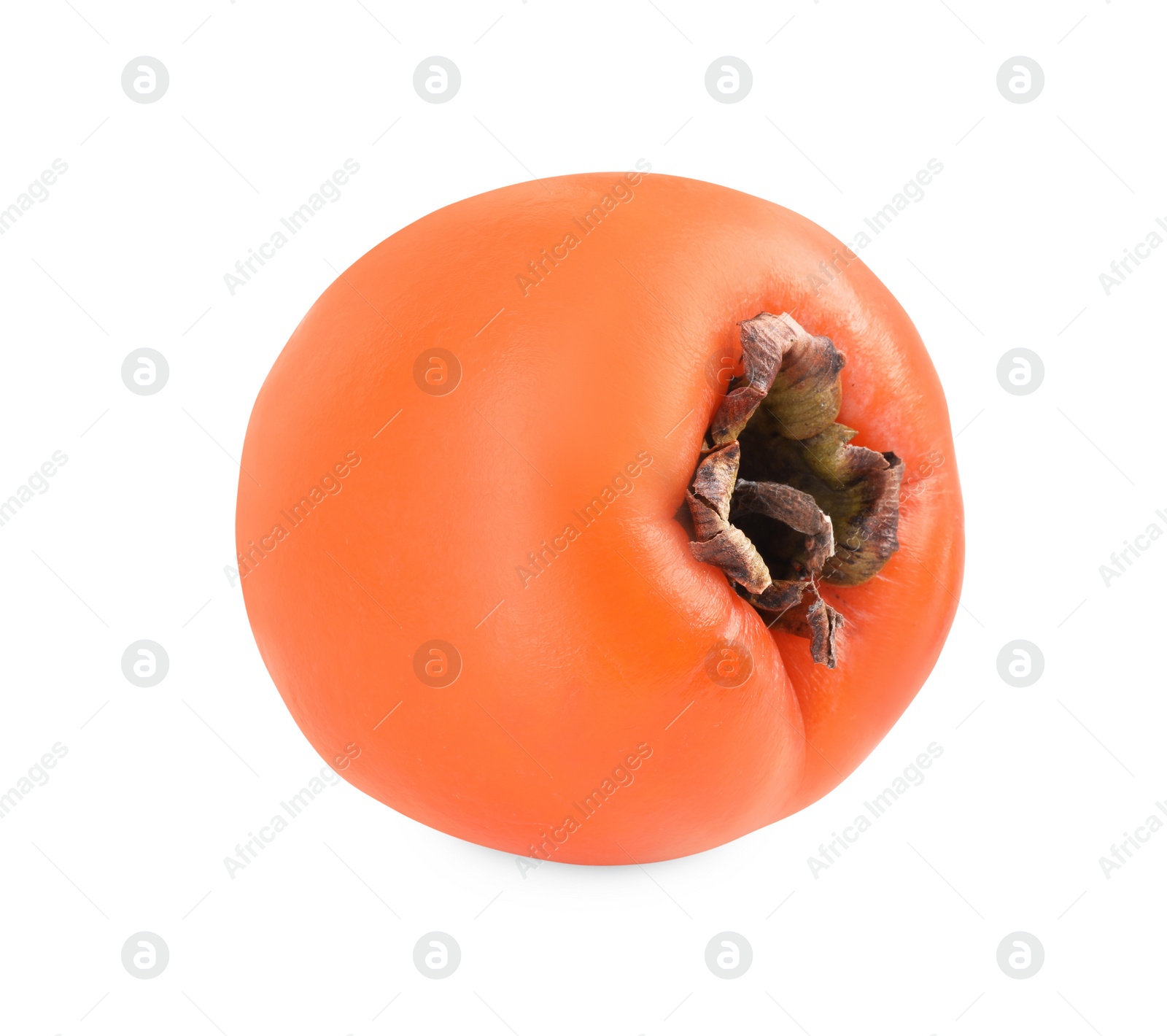 Photo of Delicious ripe juicy persimmon isolated on white